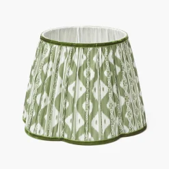 Lampshades<Mrs. Alice Olive Green Ikat Lampshade (30cm)