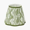 Lampshades<Mrs. Alice Olive Green Ikat Lampshade (18cm)
