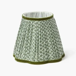 Summer Lighting | Lampshades<Mrs. Alice Olive Green Lotus Lampshade (18cm)