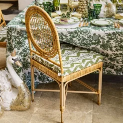 Cushions<Mrs. Alice Olive Ikat Seat Pad Cushion