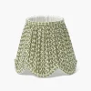 Lampshades<Mrs. Alice Olive Lotus Deep Scalloped Lampshade (18cm)