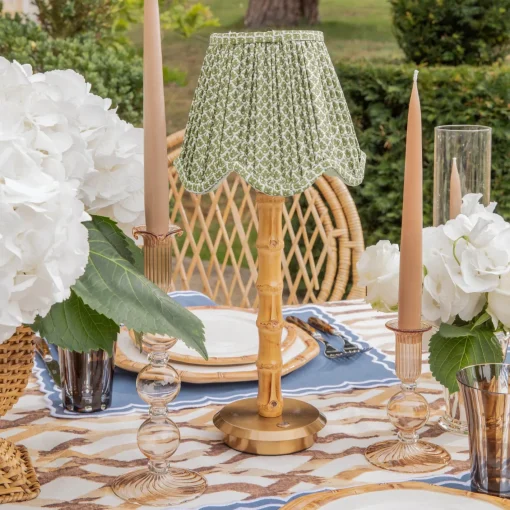 Lampshades<Mrs. Alice Olive Lotus Deep Scalloped Lampshade (18cm)