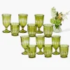 Glasses | Glassware Sets<Mrs. Alice Olive Scalloped Glassware (Set of 12)