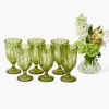 Glasses<Mrs. Alice Olive Scalloped Wine Glasses (Set of 6)