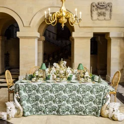 Placemats<Mrs. Alice Olivia White & Gold Placemats (Set of 4)