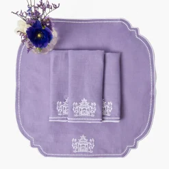 Napkins<Mrs. Alice Pagoda Lilac Linen Napkins (Set of 4)