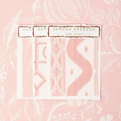 Serena Fresson Fabrics<Mrs. Alice Palm Beach Pink Chelsea Square Fabric