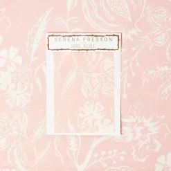 Serena Fresson Fabrics<Mrs. Alice Palm Beach Pink Chelsea Square Fabric