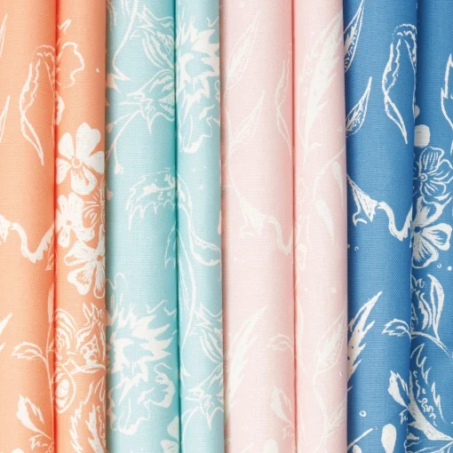 Serena Fresson Fabrics<Mrs. Alice Palm Beach Pink Chelsea Square Fabric