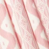 Serena Fresson Fabrics<Mrs. Alice Palm Beach Pink Ikat Stripe Fabric