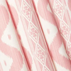 Serena Fresson Fabrics<Mrs. Alice Palm Beach Pink Ikat Stripe Fabric