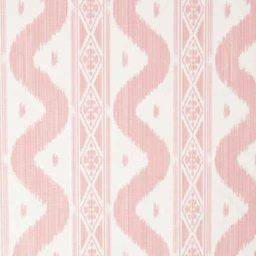 Serena Fresson Fabrics<Mrs. Alice Palm Beach Pink Ikat Stripe Fabric