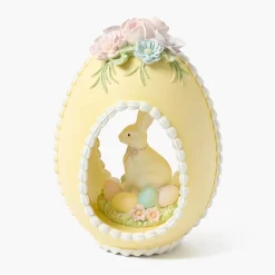 Spring Decorations<Mrs. Alice Pastel Yellow Bunny in Egg