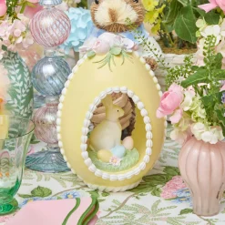 Spring Decorations<Mrs. Alice Pastel Yellow Bunny in Egg