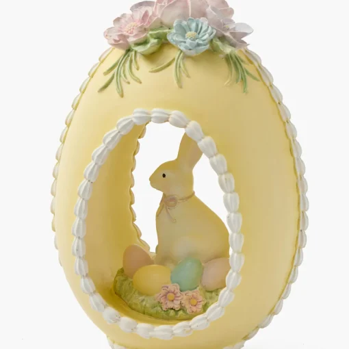 Spring Decorations<Mrs. Alice Pastel Yellow Bunny in Egg