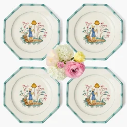 Summer Crockery | Dinner Plates<Mrs. Alice Patricia Bamboo Dinner Plates (Set of 4)