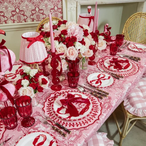 Napkin Rings & Bows | Mrs. Alice Monogram<Mrs. Alice Personalisable Berry Red Velvet Bow