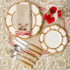 Summer Crockery | Starter Plates<Mrs. Alice Petal Bamboo Ceramic Starter Plate