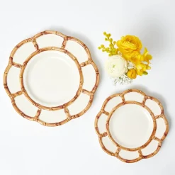 Summer Crockery | Starter Plates<Mrs. Alice Petal Bamboo Ceramic Starter Plate