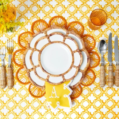Summer Crockery | Starter Plates<Mrs. Alice Petal Bamboo Ceramic Starter Plate