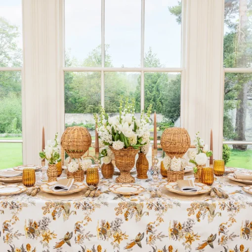 Summer Crockery | Starter Plates<Mrs. Alice Petal Bamboo Ceramic Starter Plate