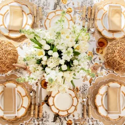 Summer Crockery | Starter Plates<Mrs. Alice Petal Bamboo Starter Plate (Set of 4)