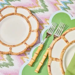 Summer Crockery | Starter Plates<Mrs. Alice Petal Bamboo Starter Plate (Set of 4)