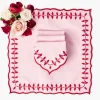 Napkins<Mrs. Alice Pink & Red Laurel Napkins (Set of 4)