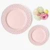 Summer Crockery | Starter Plates<Mrs. Alice Pink Basketweave Starter Plate
