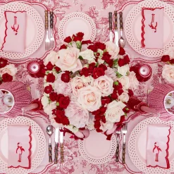 Summer Crockery | Starter Plates<Mrs. Alice Pink Basketweave Starter Plate (Set of 4)
