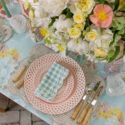 Summer Crockery | Starter Plates<Mrs. Alice Pink Basketweave Starter Plate (Set of 4)
