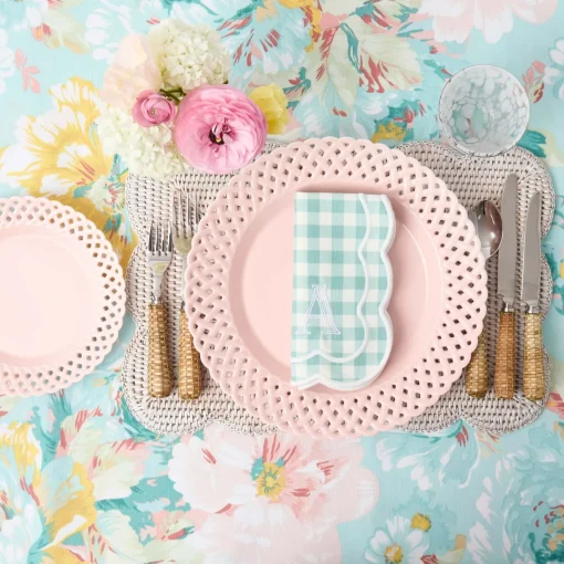 Summer Crockery | Starter Plates<Mrs. Alice Pink Basketweave Starter Plate