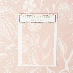 Serena Fresson Fabrics<Mrs. Alice Pink Chelsea Square Fabric