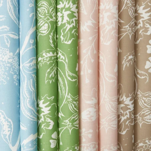 Serena Fresson Fabrics<Mrs. Alice Pink Chelsea Square Fabric