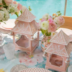 Year-round Decorations | Pagodas & Lanterns<Mrs. Alice Pink Chinoiserie Pagoda Lantern