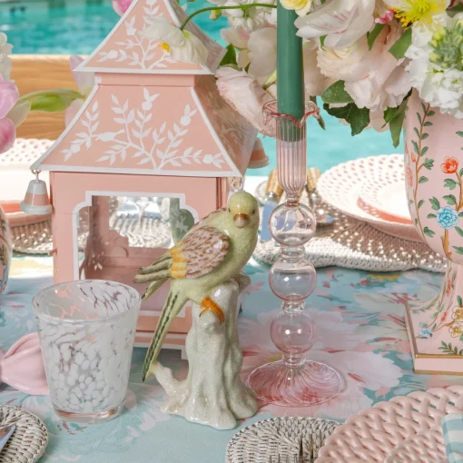Year-round Decorations | Pagodas & Lanterns<Mrs. Alice Pink Chinoiserie Pagoda Lantern