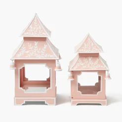 Year-round Decorations | Pagodas & Lanterns<Mrs. Alice Pink Chinoiserie Pagoda Lantern