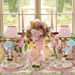 Summer Glassware | Glasses<Mrs. Alice Pink Fluted Glassware (Set of 8)