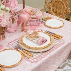 Summer Glassware | Glasses<Mrs. Alice Pink Fluted Glassware (Set of 8)