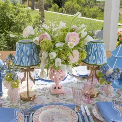 Summer Glassware | Glasses<Mrs. Alice Pink Fluted Glassware (Set of 8)