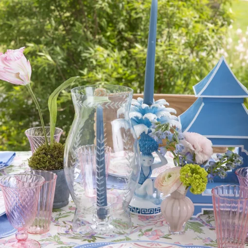 Summer Glassware | Glasses<Mrs. Alice Pink Fluted Glassware (Set of 8)