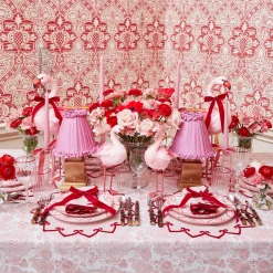 Summer Lighting | Lampshades<Mrs. Alice Pink Frilled Silk Lampshade (18cm)