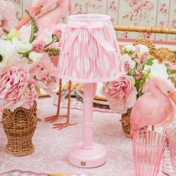 Lampshades<Mrs. Alice Pink Ikat Bow Lampshade (18cm)