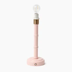 Rechargeable Table Lamps<Mrs. Alice Pink Leonora Lacquer Rechargeable Lamp with Pink Ikat Shade (18cm)