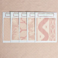 Serena Fresson Fabrics<Mrs. Alice Pink Lotus Flower Fabric