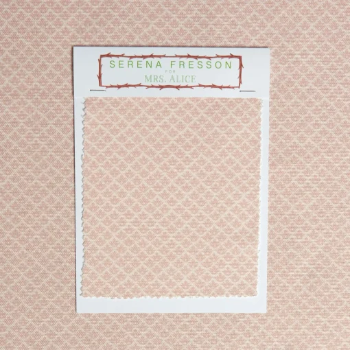 Serena Fresson Fabrics<Mrs. Alice Pink Lotus Flower Fabric
