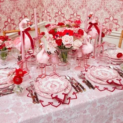 Starter Plates | Crockery Sets<Mrs. Alice Pink Melograno Starter Plates (Set of 4)