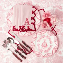 Starter Plates | Crockery Sets<Mrs. Alice Pink Melograno Starter Plates (Set of 4)