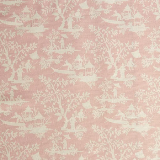 Serena Fresson Fabrics<Mrs. Alice Pink Pagoda Garden Fabric