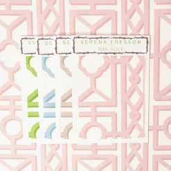 Serena Fresson Fabrics<Mrs. Alice Pink Pavilion Fabric